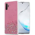 Pikkukuva 1 / 8: Samsung Galaxy NOTE 10 PLUS Suojakuori Suojakotelo joustavasta TPU-silikonista jossa on kimaltelevaa glitteriä
