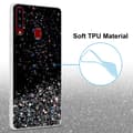 Miniatyrbild 4 av 8: Samsung Galaxy A20s Skal Fodral Case Cover av flexibelt TPU-silikon med glittrande glitter