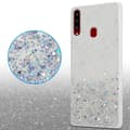 Pikkukuva 5 / 8: Samsung Galaxy A20s Suojakuori Suojakotelo joustavasta TPU-silikonista jossa on kimaltelevaa glitteriä