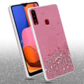 Miniatyrbild 3 av 8: Samsung Galaxy A20s Skal Fodral Case Cover av flexibelt TPU-silikon med glittrande glitter