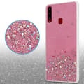 Miniatyrbild 5 av 8: Samsung Galaxy A20s Skal Fodral Case Cover av flexibelt TPU-silikon med glittrande glitter