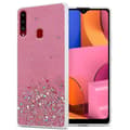Miniatyrbild 1 av 8: Samsung Galaxy A20s Skal Fodral Case Cover av flexibelt TPU-silikon med glittrande glitter