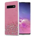Pikkukuva 1 / 7: Samsung Galaxy S10 PLUS Suojakuori Suojakotelo joustavasta TPU-silikonista jossa on kimaltelevaa glitteriä