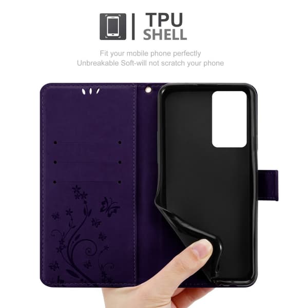 Samsung Galaxy NOTE 20 ULTRA Pungetui Cover Blomster ()