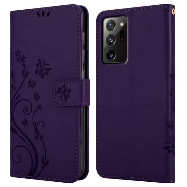Samsung Galaxy NOTE 20 ULTRA Pungetui Cover Blomster ()