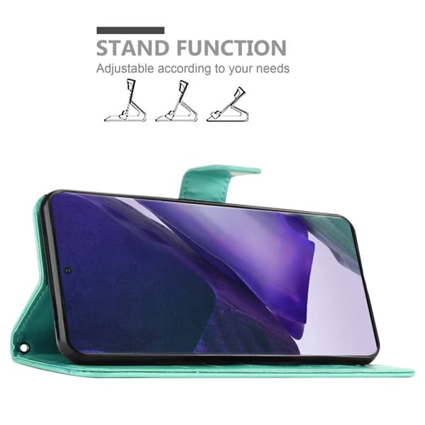 Samsung Galaxy NOTE 20 ULTRA Skal Fodral i blomdesign Mobilskydd Case Cover med magnetisk stängning, ståfunktion och kortplatser