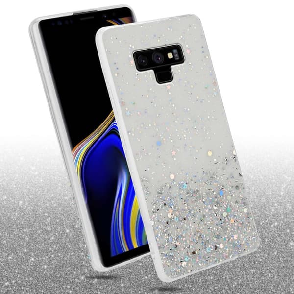 Deksel til Samsung Galaxy NOTE 9 med glitrende glitter