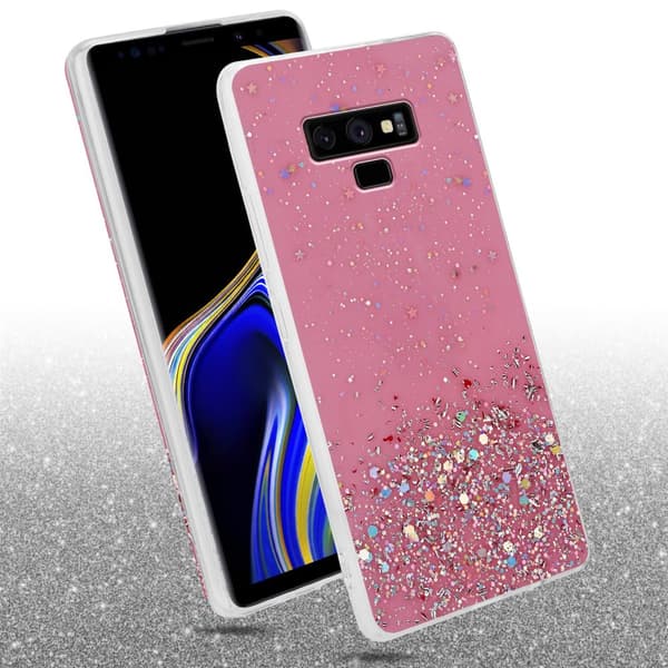 Deksel til Samsung Galaxy NOTE 9 med glitrende glitter