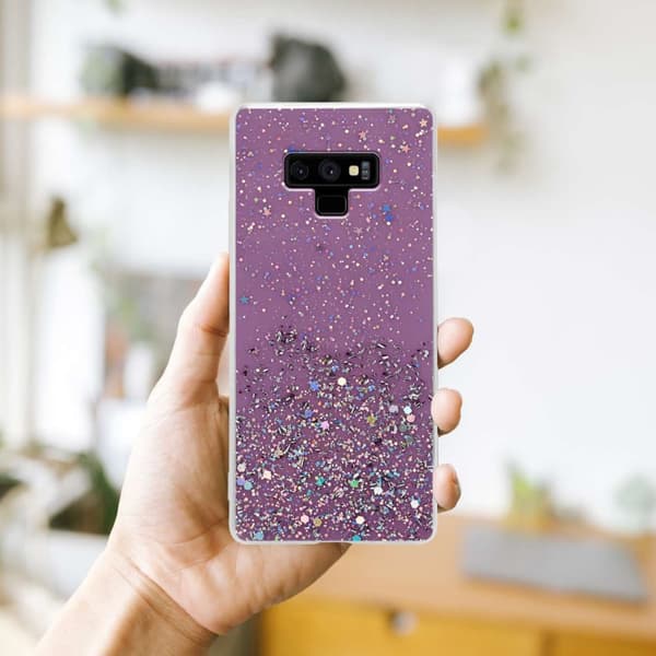 Deksel til Samsung Galaxy NOTE 9 med glitrende glitter