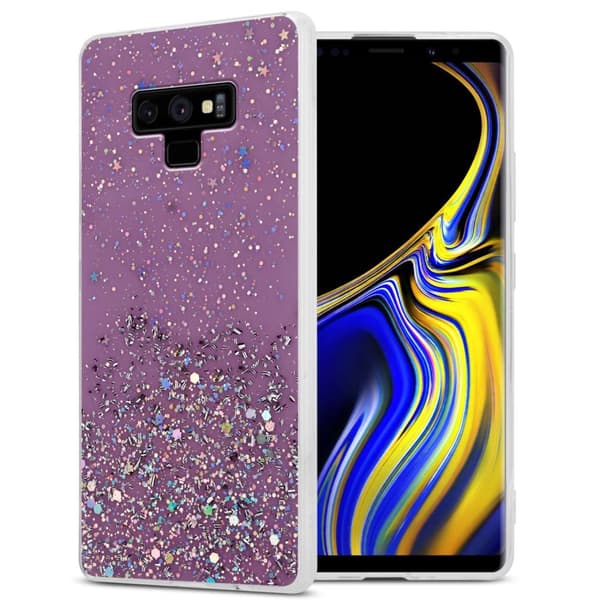 Deksel til Samsung Galaxy NOTE 9 med glitrende glitter