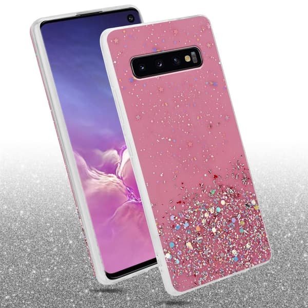 Deksel til Samsung Galaxy S10 4G med glitrende glitter