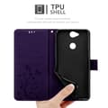 Pikkukuva 11 / 11: Sony Xperia XA2 Suojakotelo Suojakuori Lompakkokotelo Matkapuhelinkotelo Kukat jossa on magneettisuljenta, jalusta-toiminto ja korttipaikat