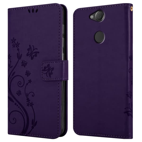 Sony Xperia XA2 Pungetui Cover Blomster ()