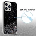 Miniatyrbild 4 av 8: iPhone 13 PRO MAX Skal Fodral Case Cover av flexibelt TPU-silikon med glittrande glitter