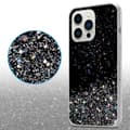 Miniatyrbild 5 av 8: iPhone 13 PRO MAX Skal Fodral Case Cover av flexibelt TPU-silikon med glittrande glitter