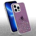 Miniatyrbild 3 av 8: iPhone 13 PRO MAX Skal Fodral Case Cover av flexibelt TPU-silikon med glittrande glitter