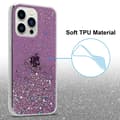 Miniatyrbild 4 av 8: iPhone 13 PRO MAX Skal Fodral Case Cover av flexibelt TPU-silikon med glittrande glitter