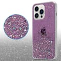 Miniatyrbild 5 av 8: iPhone 13 PRO MAX Skal Fodral Case Cover av flexibelt TPU-silikon med glittrande glitter