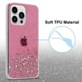 Miniatyrbild 4 av 8: iPhone 13 PRO Skal Fodral Case Cover av flexibelt TPU-silikon med glittrande glitter