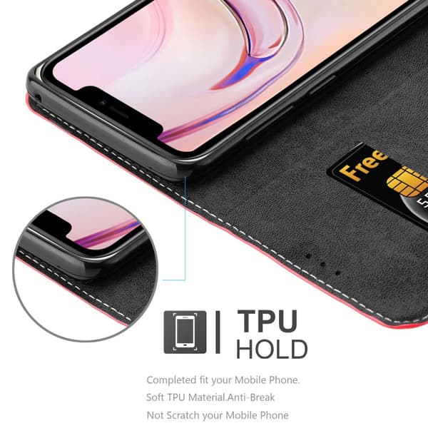 Lommebokdeksel til iPhone 13 PRO Deksel med magnetisk lukking, stativfunksjon og kortlomme