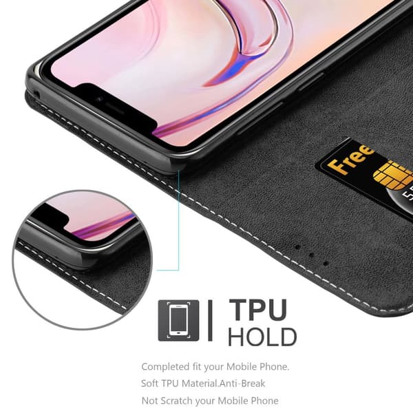 Lommebokdeksel til iPhone 13 PRO Deksel med magnetisk lukking, stativfunksjon og kortlomme