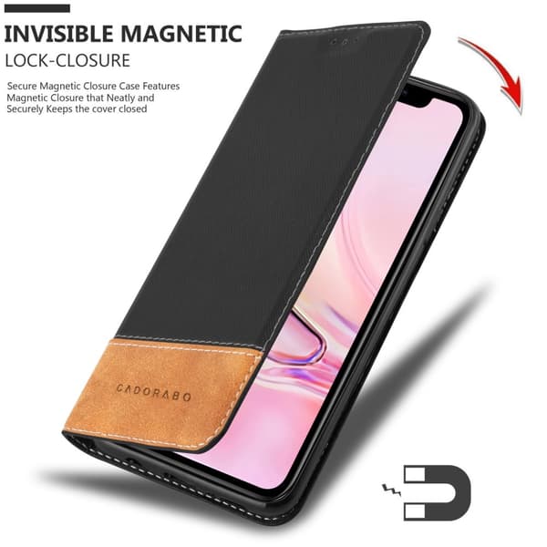 Lommebokdeksel til iPhone 13 PRO Deksel med magnetisk lukking, stativfunksjon og kortlomme