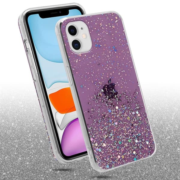 iPhone 11 PRO MAX Suojakuori Suojakotelo joustavasta TPU-silikonista jossa on kimaltelevaa glitteriä