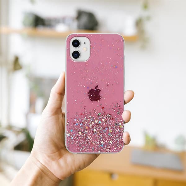 Deksel til iPhone 11 PRO MAX med glitrende glitter