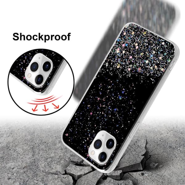 iPhone 11 Skal Fodral Case Cover av flexibelt TPU-silikon med glittrande glitter