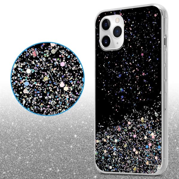 Deksel til iPhone 11 med glitrende glitter