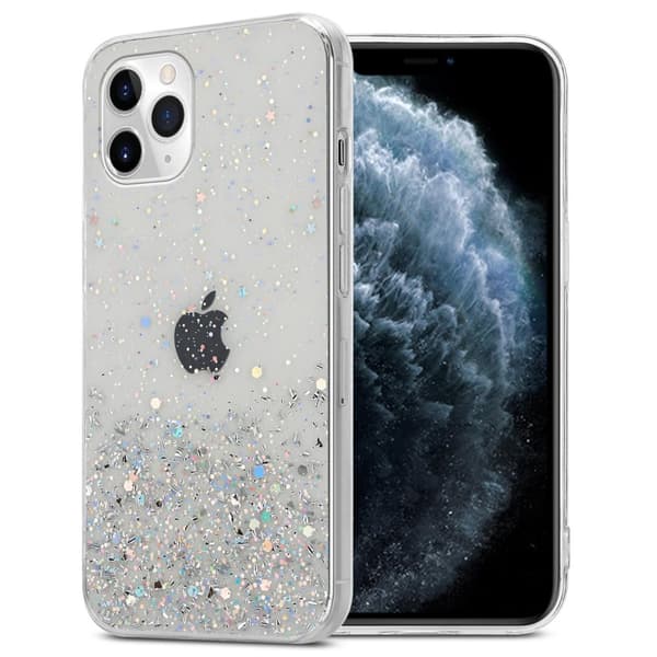 iPhone 11 Suojakuori Suojakotelo joustavasta TPU-silikonista jossa on kimaltelevaa glitteriä Läpinäkyvä glitterillä