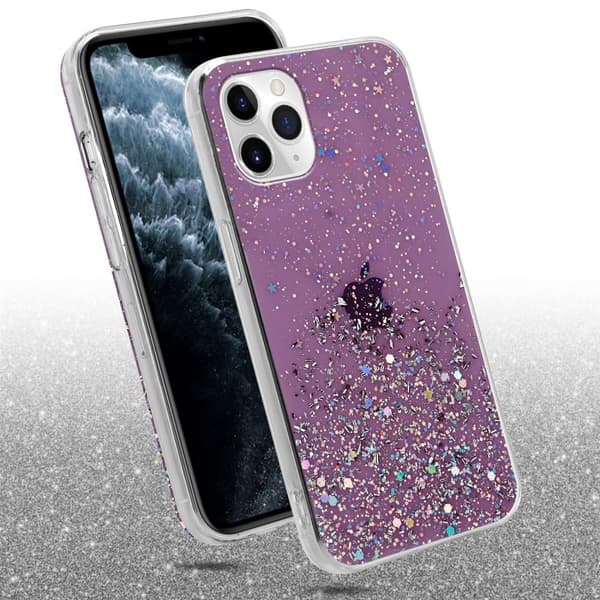 Deksel til iPhone 11 med glitrende glitter