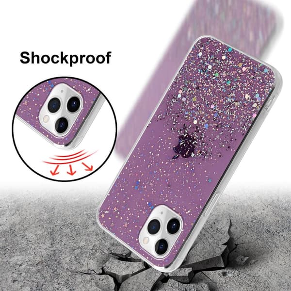 Deksel til iPhone 11 med glitrende glitter
