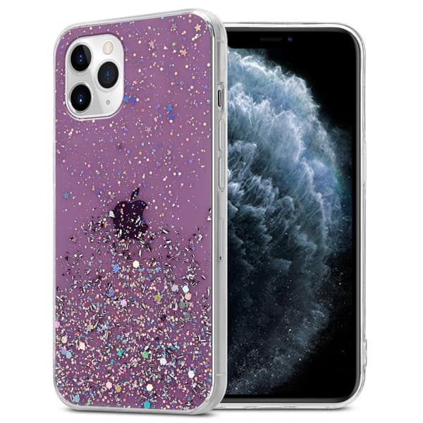 iPhone 11 Skal Fodral Case Cover av flexibelt TPU-silikon med glittrande glitter