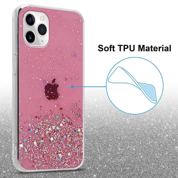 Deksel til iPhone 11 med glitrende glitter