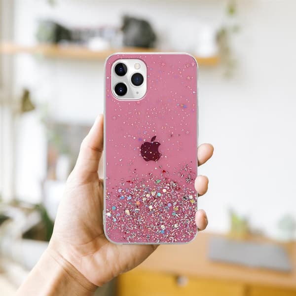 Deksel til iPhone 11 med glitrende glitter
