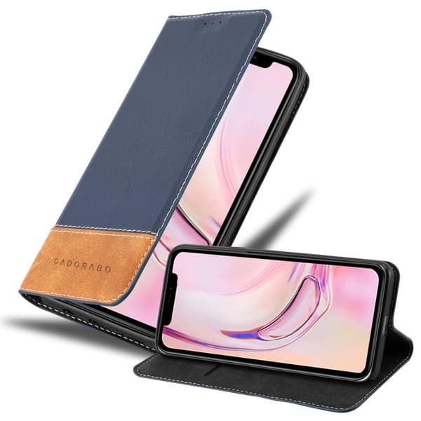 Fordral för iPhone 13 Skal med magnetisk stängning, ståfunktion och kortficka Mobilskydd MÖRK BLÅ BRUN