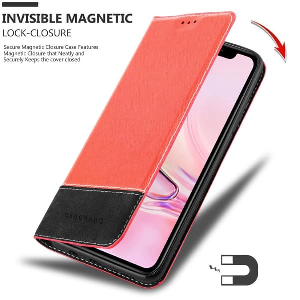Fordral för iPhone 13 Skal med magnetisk stängning, ståfunktion och kortficka Mobilskydd