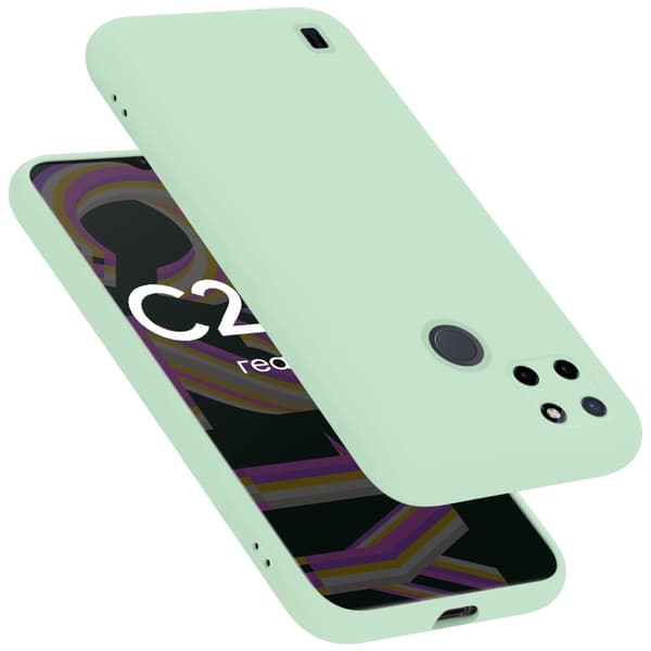 Realme C21Y / C25Y Cover Etui Case () Liquid Lysgrøn