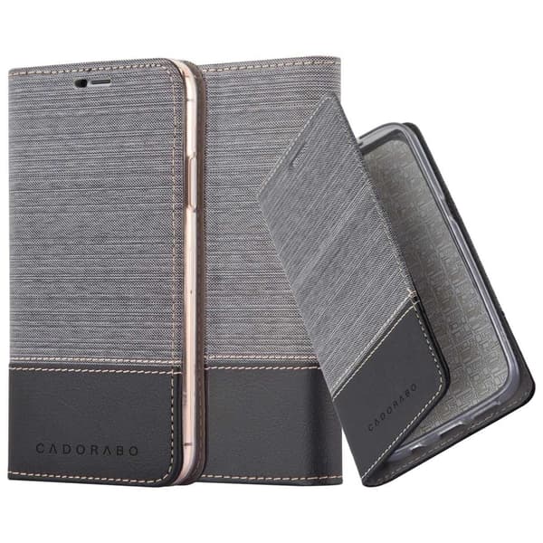 iPhone 13 PRO MAX Skal Plånboksfodral med magnetisk stängning, ståfunktion och kortficka GRÅ SVART