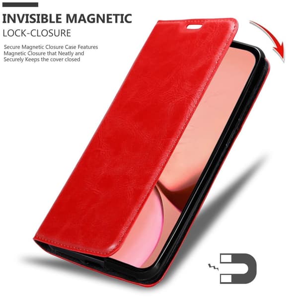 iPhone 13 PRO MAX Suojakotelo Suojakuori Lompakkokotelo Matkapuhelinkotelo jossa magneettisuljenta, jalusta-toiminto ja korttitasku