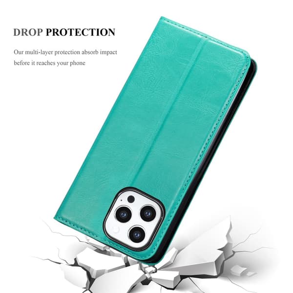 Lommebokdeksel til iPhone 13 PRO MAX Deksel med magnetisk lukking, stativfunksjon og kortlomme