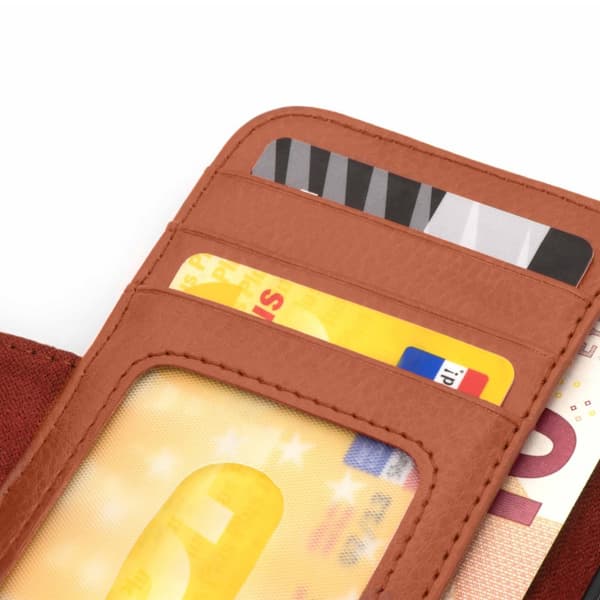 Lommebokdeksel til iPhone 13 MINI Deksel med magnetisk lukking og 3 kortplasser