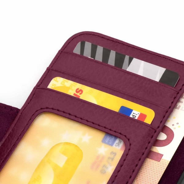 Lommebokdeksel til iPhone 13 MINI Deksel med magnetisk lukking og 3 kortplasser