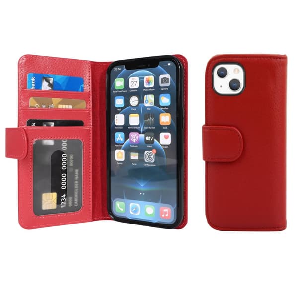 iPhone 13 MINI Skal Fodral Mobilskydd med magnetisk stängning och 3 kortplatser