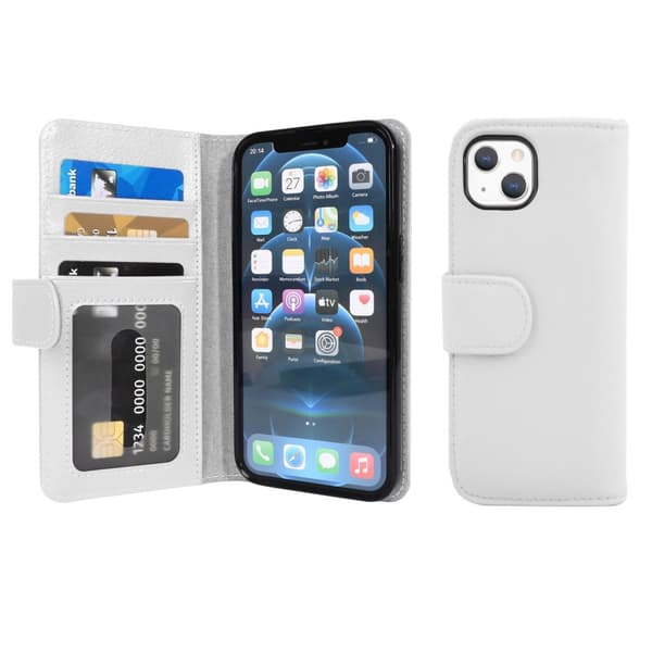 Lommebokdeksel til iPhone 13 MINI Deksel med magnetisk lukking og 3 kortplasser