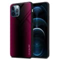 Pikkukuva 2 / 11: iPhone 13 PRO Suojakuori Suojakotelo TPU-silikonista valmistettu raitaoptiikan suojakansi ja karkaistusta lasista valmistettu takapuoli