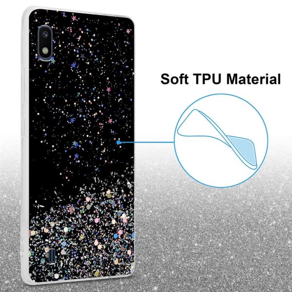 Deksel til Samsung Galaxy A10 / M10 med glitrende glitter