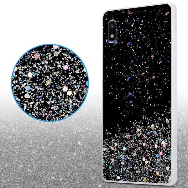 Deksel til Samsung Galaxy A10 / M10 med glitrende glitter