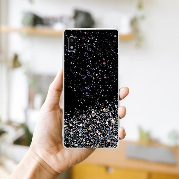 Deksel til Samsung Galaxy A10 / M10 med glitrende glitter